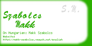 szabolcs makk business card